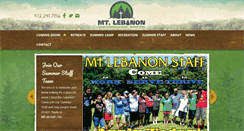 Desktop Screenshot of mtlebanoncamp.com